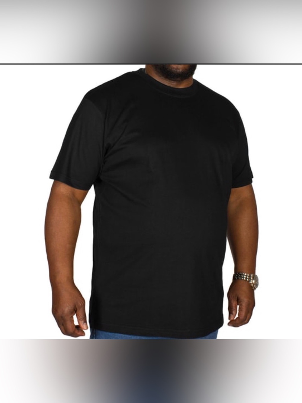 NWT Big Dude Clothing Brand Lot of 3 Black Crew Neck T-Shirts Sz 7XL